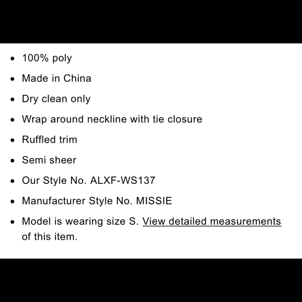 Alexis Misse Top - Picture 5 of 5